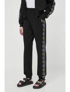 Karl Lagerfeld pantaloni da jogging in cotone colore nero