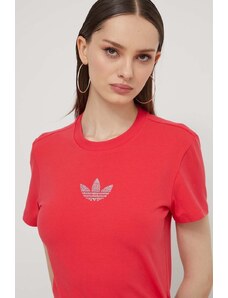 adidas Originals t-shirt donna colore rosso IS4596