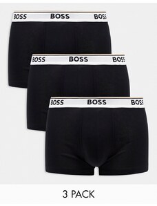 BOSS - Bodywear - Confezione da 3 paia di boxer neri-Nero
