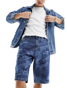 Tommy Jeans - Aiden - Pantaloncini ampi lavaggio medio in coordinato-Blu