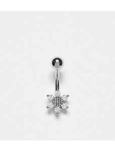 Kingsley Ryan - Piercing per ombelico con pendente a fiore in argento sterling