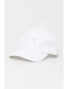 Armani Exchange berretto da baseball in cotone colore bianco