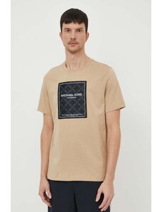 Michael Kors t-shirt in cotone uomo colore beige