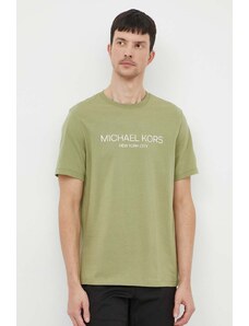 Michael Kors t-shirt in cotone uomo colore verde