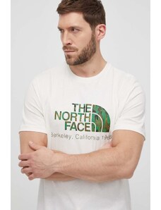 The North Face t-shirt in cotone uomo colore beige
