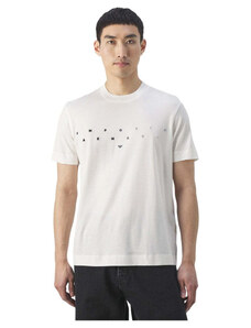 Emporio Armani T-shirt in jersey misto lyocell con ricamo logo