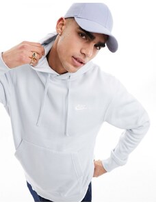 Nike - Club - Felpa con cappuccio grigio chiaro