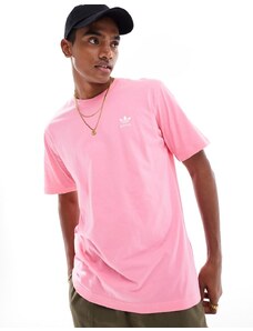 adidas Originals - T-shirt rosa con trifoglio