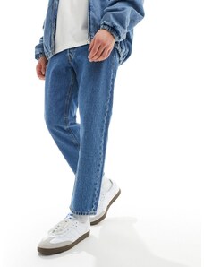 Jack & Jones - Mark - Jeans larghi cropped lavaggio blu medio