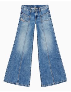 Flare jeans blu medio donna diesel d-akii 09h95 25