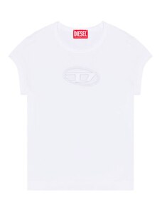 T-shirt bianca donna diesel t-angie s