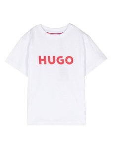 HUGO KIDS T-shirt bianca logo