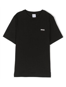 HUGO BOSS KIDS T-shirt nera mini logo