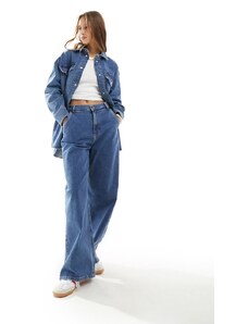In Wear InWear - Tonia - Jeans a fondo ampio a vita alta blu vintage in coordinato