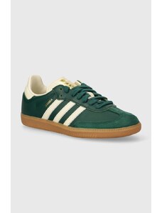 adidas Originals sneakers in pelle Samba OG W colore verde IE0872