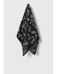Lanvin foulard in seta colore nero