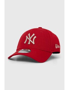 New Era berretto da baseball colore rosso con applicazione NEW YORK YANKEES
