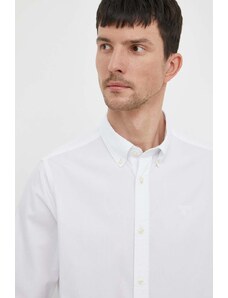 Barbour camicia in cotone uomo colore bianco