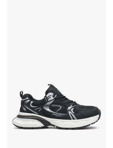 ES8 Women's Black Sneakers with Silver Details ES 8 ER00114601