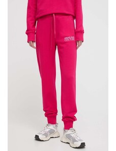 Versace Jeans Couture joggers colore rosa con applicazione