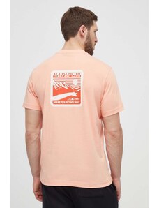 Napapijri t-shirt in cotone uomo colore rosa