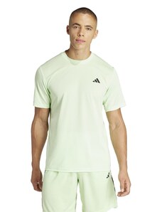 T-shirt verde chiaro da uomo con logo nero adidas Essentials Training