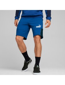 Pantaloncini sportivi blu da uomo Puma Block x Tape