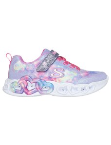 Sneakers lilla da bambina con glitter Skechers Infinite Heart Lights - Color Lovin