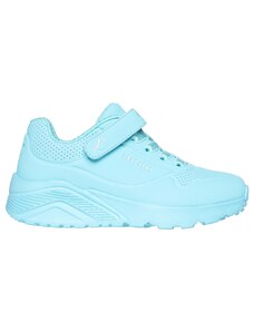 Sneakers azzurre da bambina con soletta Memory Foam Skechers Uno Lite