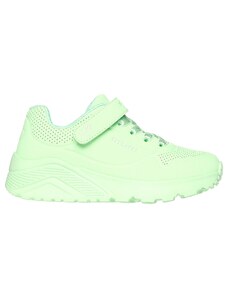 Sneakers verde chiaro da bambina con soletta Memory Foam Skechers Uno Lite