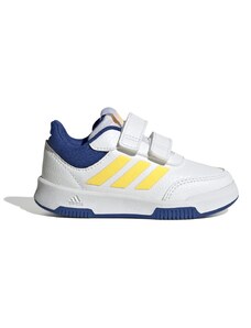 Sneakers primi passi bianche da bambino con dettagli gialli e blu adidas Tensaur Sport 2.0 CF I