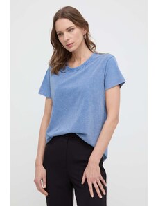Patrizia Pepe t-shirt in cotone donna colore blu