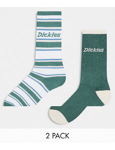 Dickies - Glade Spring - Confezione da due paia di calzini verdi-Verde