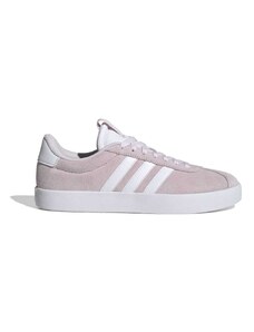 Sneakers rosa da donna con strisce bianche adidas VL Court 3.0
