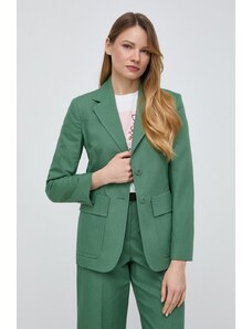 Weekend Max Mara giacca in lino misto colore verde