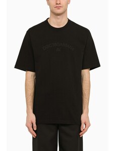 Dolce&Gabbana T-shirt nera in cotone con logo