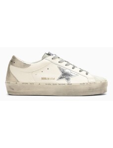 Golden Goose Sneaker Hi-star bianca/argento/platino