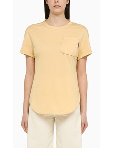 Brunello Cucinelli T-shirt color limone in cotone