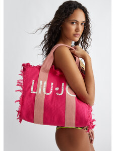 LIUJO Liu Jo Shopping Bag In Tela Con Logo