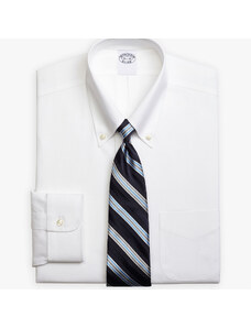 Brooks Brothers Camicia bianca con vestibilità tradizionale non-iron in cotone Supima elasticizzato con collo button-down - male Camicie eleganti Bianco 16