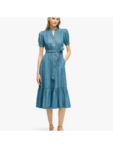 Brooks Brothers Blue Cotton Dress - female Vestiti e Gonne Denim 6