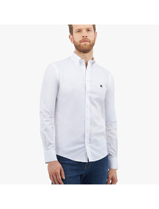 Brooks Brothers Camicia bianca Regular Fit non-iron in cotone elasticizzato con colletto button-down - male Camicie sportive Bianco M