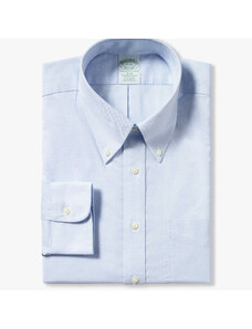 Brooks Brothers Camicia azzurra Slim Fit non-iron in cotone elasticizzato con collo button-down - male Camicie eleganti Blu pastello 16