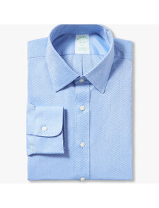 Brooks Brothers Camicia blu Slim Fit non-iron in cotone elasticizzato con collo Ainsley - male Camicie eleganti Blu 15