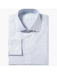 Brooks Brothers Camicia blu Slim Fit non-iron in cotone elasticizzato con collo semi francese - male Camicie eleganti Blu chiaro 16