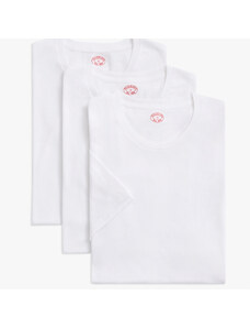 Brooks Brothers T-shirt girocollo bianche in cotone Supima girocollo (confezione da 3) - male Intimo Bianco L