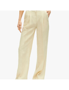 Brooks Brothers Pantalone in lino a gamba larga con pince - female Pantaloni casual Neutrale 8