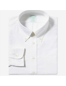 Brooks Brothers Camicia bianca Slim Fit non-iron in cotone elasticizzato con collo button-down - male Camicie eleganti Bianco 15H