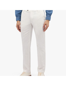 Brooks Brothers Pantalone chino bianco in cotone elasticizzato - male Pantaloni casual Bianco 32