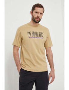 The North Face t-shirt in cotone uomo colore beige NF0A87E7LK51
